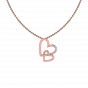 Beautiful Hearts Gold Diamond Pendants