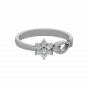 Floral Loop  Diamond Ring