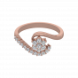 Floral Scarf  Diamond Ring