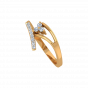  Golden Tripod Diamond Ring