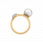  Pearl Curls  Diamond  Ring