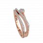 Waves Entwined Diamond Ring