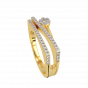 Waves Entwined Diamond Ring