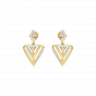  Christmas Triangle Diamond Earrings