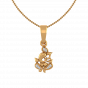 Auspicious Ganpati Gold Diamond Pendant