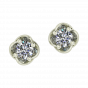Golden Petals Diamond Studs