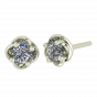 Golden Petals Diamond Studs
