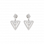  Christmas Triangle Diamond Earrings