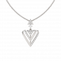 Christmas Triangle Diamond Pendant