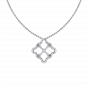 Golden Tracery Gold Diamond Pendant