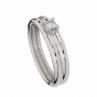  Two Tone Solitaire  Diamond Ring