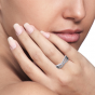 Golden Crossover Diamond Ring