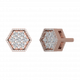 Hexagon Diamond Studs