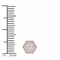 Hexagon Diamond Studs