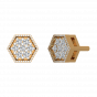 Hexagon Diamond Studs