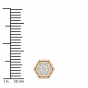 Hexagon Diamond Studs
