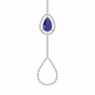  Color Stone Diamond Chain bracelet With Ring