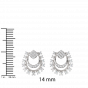 Half Moon Diamond Studs