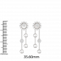  Wave Diamond  Earrings