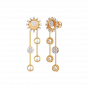  Wave Diamond  Earrings