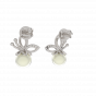 Wholesome Pearl Diamond Earrings