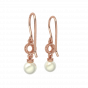 Enticing Sunshine Pearl Diamond Earrings