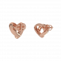  Posh Heart Diamond Heart Studs