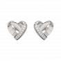  Posh Heart Diamond Heart Studs