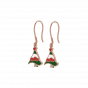 The Colored Christmas Tree Hoops