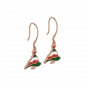 The Colored Christmas Tree Hoops