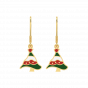 The Colored Christmas Tree Hoops
