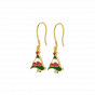 The Colored Christmas Tree Hoops