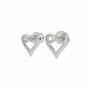 Infinity Heart Diamond Earrings