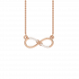  Forever Infinite  knot Diamond  Pendant 