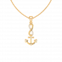 Timeless bond diamond and gold pendant For Him