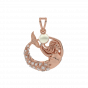 Mermaid Diamond  Pendant With Pearl