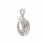 Mermaid Diamond  Pendant With Pearl