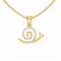 Snail Trail  Diamond Pendant