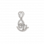 Snail Trail  Diamond Pendant