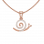 Snail Trail  Diamond Pendant