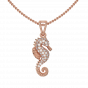  Sea Horse  Diamond Pendant