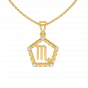 Scorpio Zodiac Sun Sign Diamond Pendant