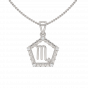 Scorpio Zodiac Sun Sign Diamond Pendant