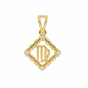 Virgo Zodiac Sun Sign Diamond Pendant