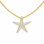 Starfish Diamond Pendant