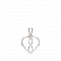 Infinity Heart Diamond Charm Pendant