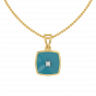  Diamond Enamel Pendant