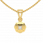 The Clover Over Gold Diamond Kids Pendant