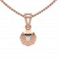 The Clover Over Gold Diamond Kids Pendant