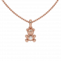 The Tidy Teddy Gold Diamond Kids Pendant